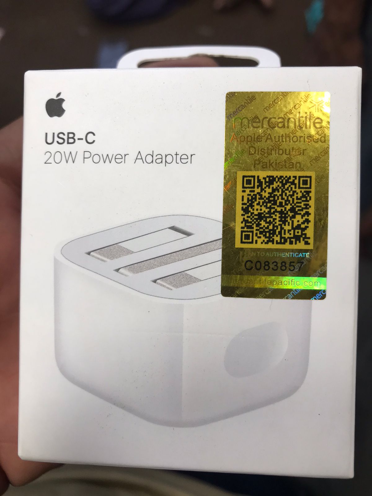 Apple Original 20W Adapter with 1-Year Warranty – Fast Charging for iPhone & iPad